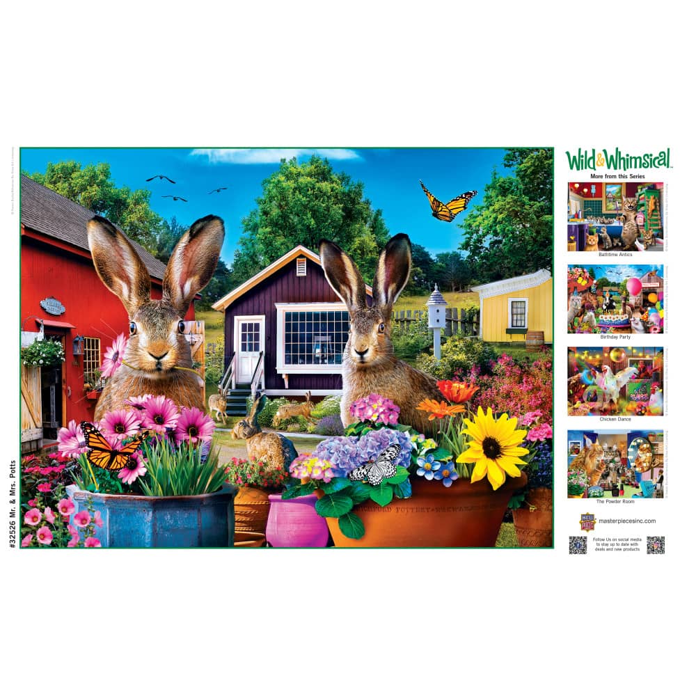 Wild & Whimsical - Mr. & Mrs. Potts 300 Piece EZ Grip Jigsaw Puzzle - Image 4