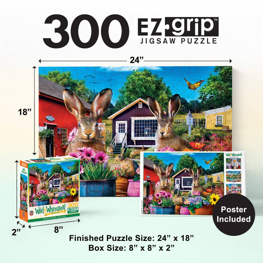 Wild & Whimsical - Mr. & Mrs. Potts 300 Piece EZ Grip Jigsaw Puzzle - Image 5