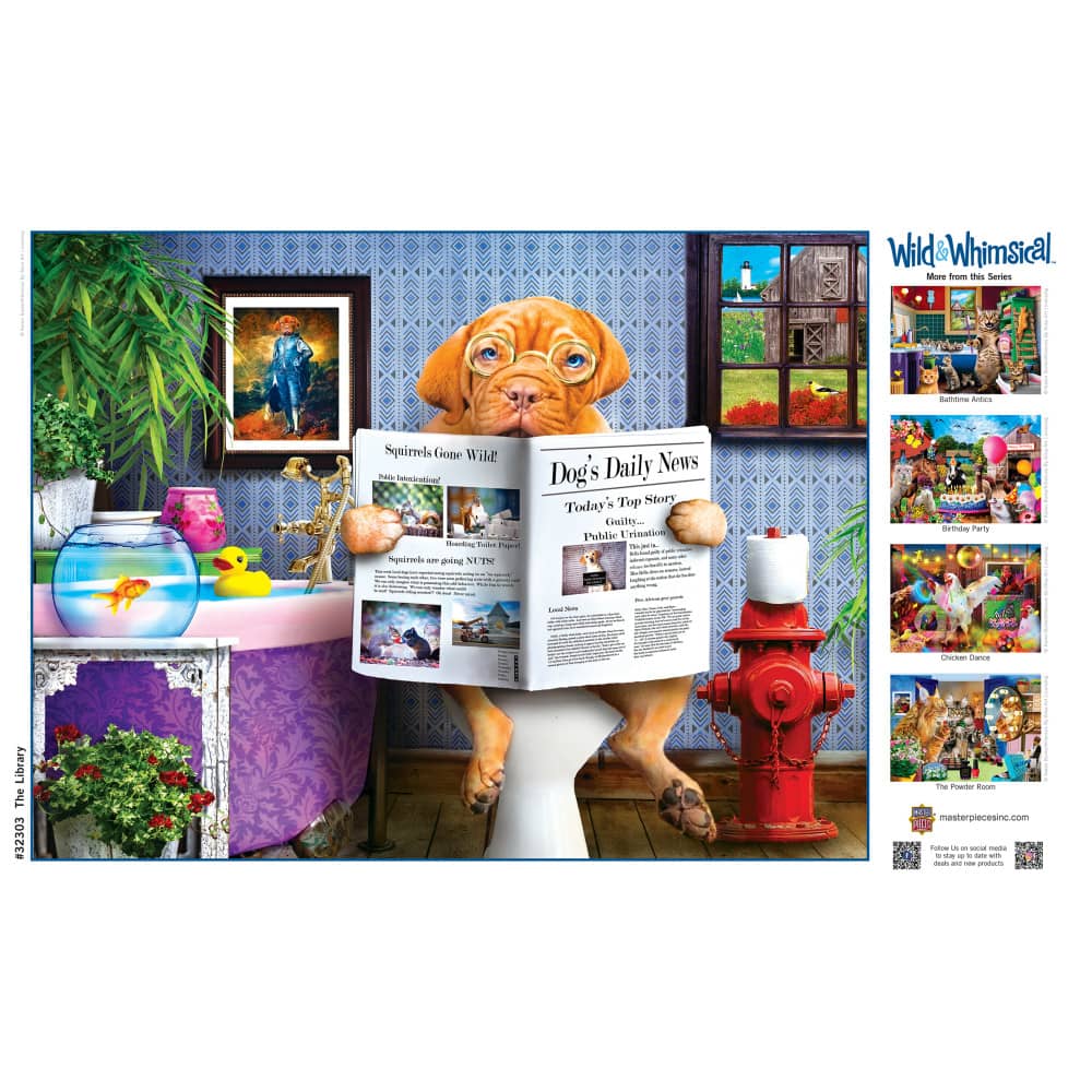 Wild & Whimsical - The Library 300 Piece EZ Grip Jigsaw Puzzle - Image 4