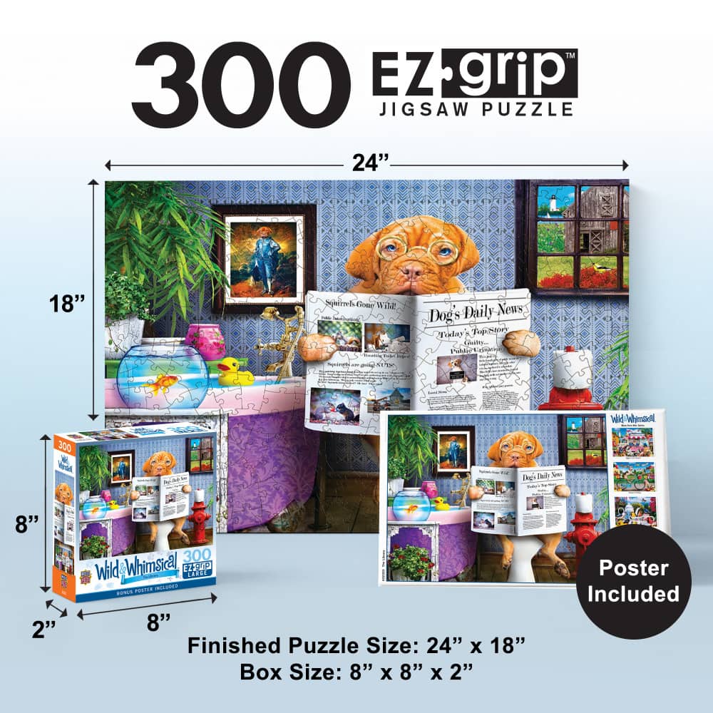Wild & Whimsical - The Library 300 Piece EZ Grip Jigsaw Puzzle - Image 5