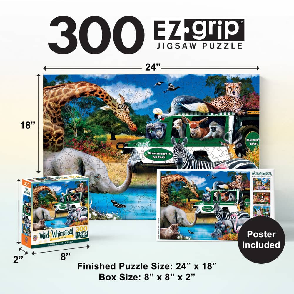 Wild & Whimsical - Watering Hole 300 Piece EZ Grip Jigsaw Puzzle - Image 5