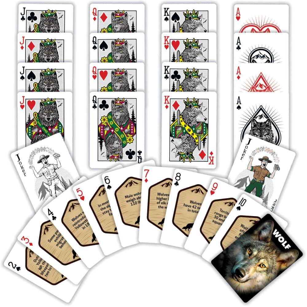 Wolf Playing Cards - 54 Card Deck - Image 2