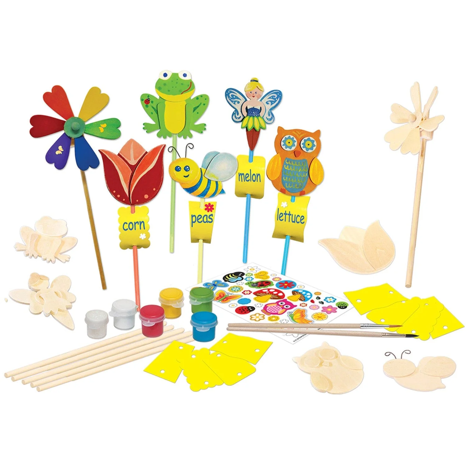 Garden Decor Wood Craft & Paint Kit - Image 2