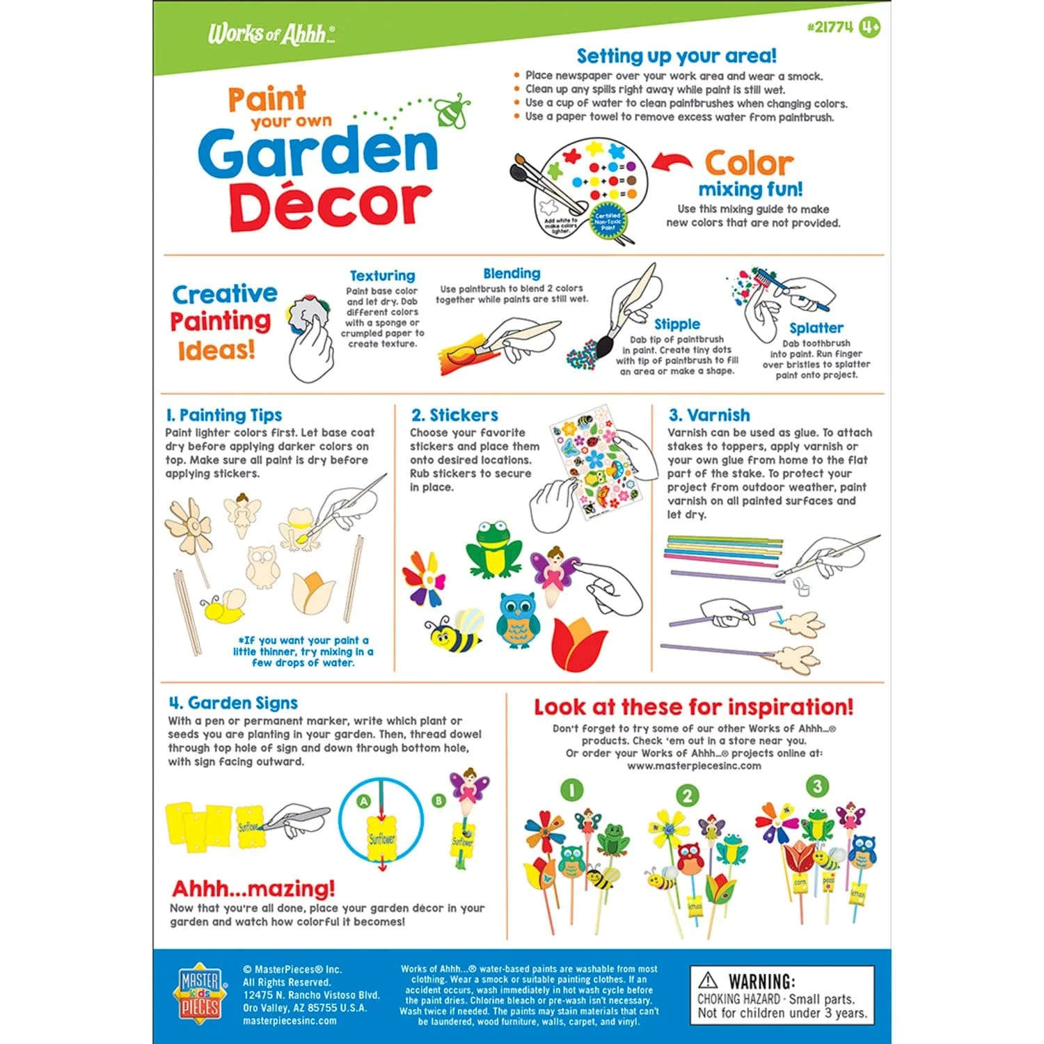 Garden Decor Wood Craft & Paint Kit - Image 4