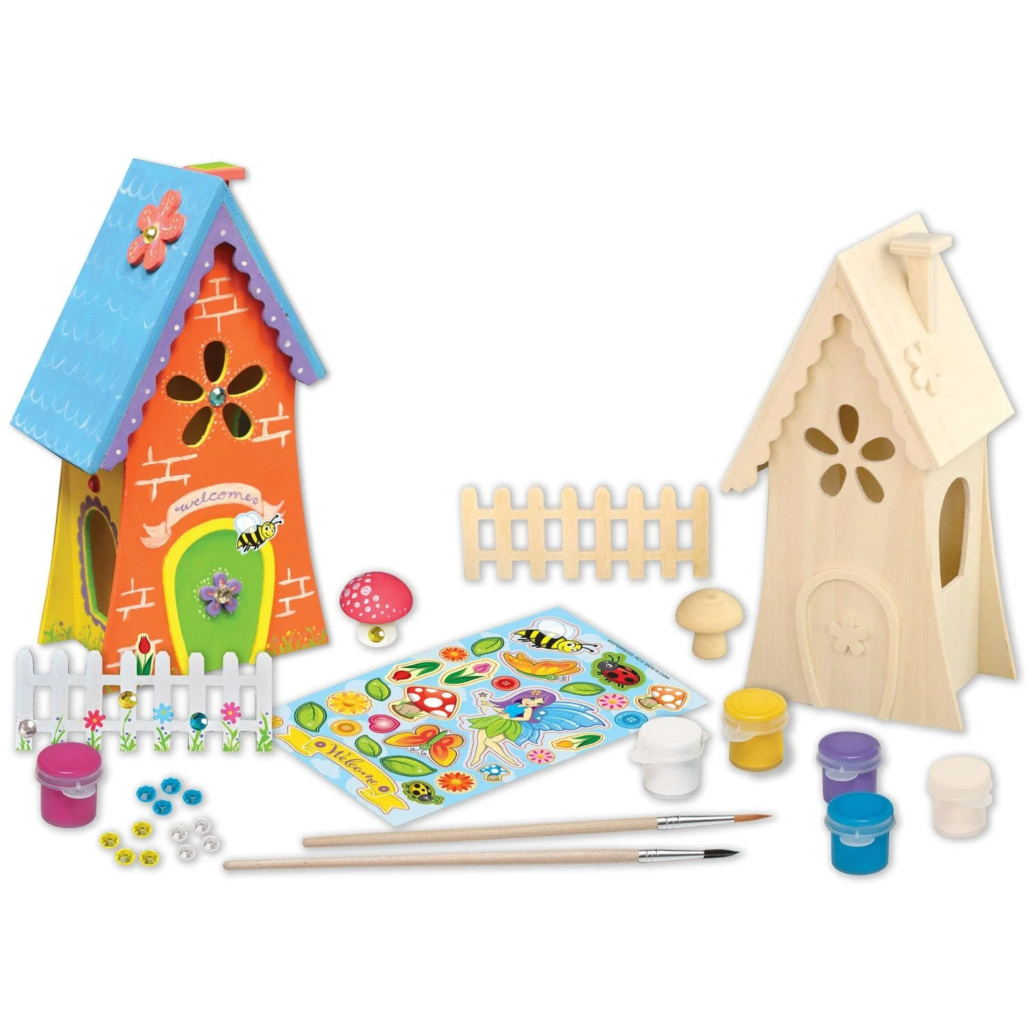 Fairy Garden Wood Craft & Paint Kit - Image 2
