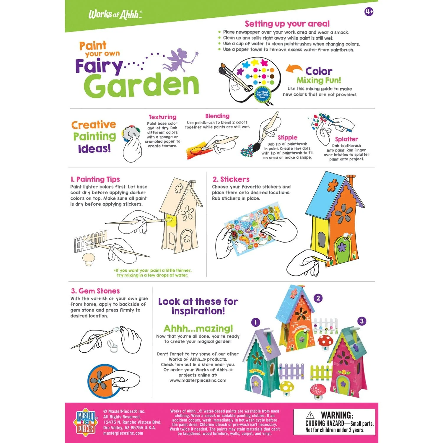 Fairy Garden Wood Craft & Paint Kit - Image 4