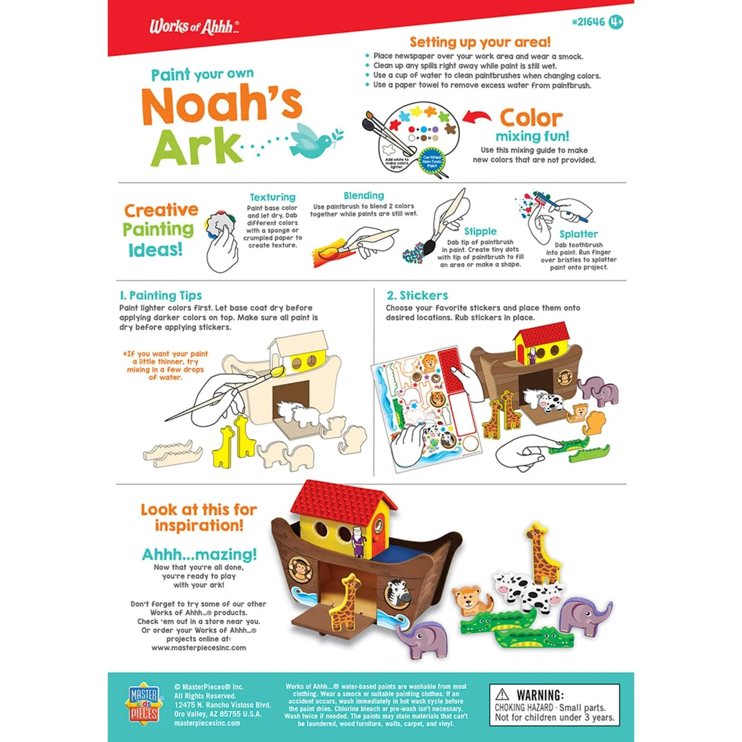 Noah's Ark Wood Craft & Paint Kit - Image 4