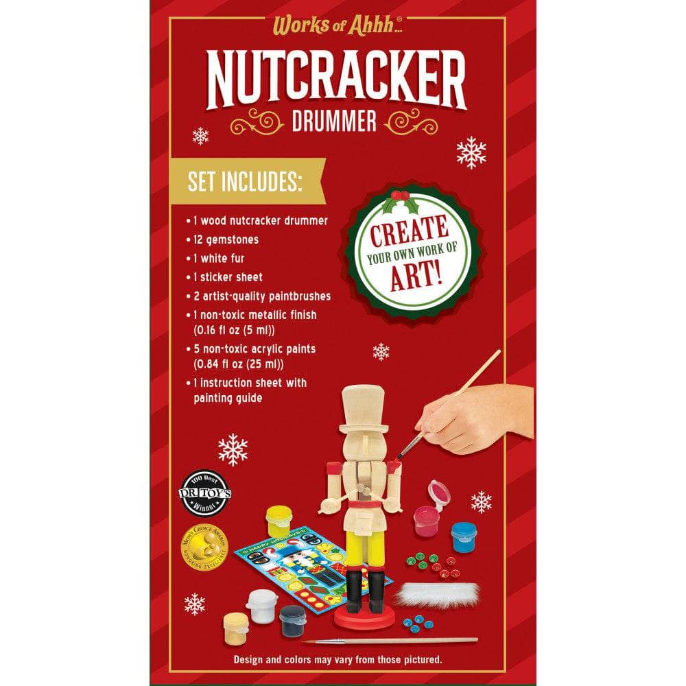 Nutcracker Drummer Wood Paint Set - Image 3