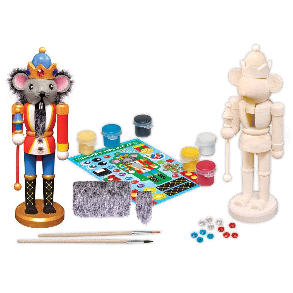 Holiday Craft Kit - Nutcracker Mouse King Wood Paint Kit - Image 2