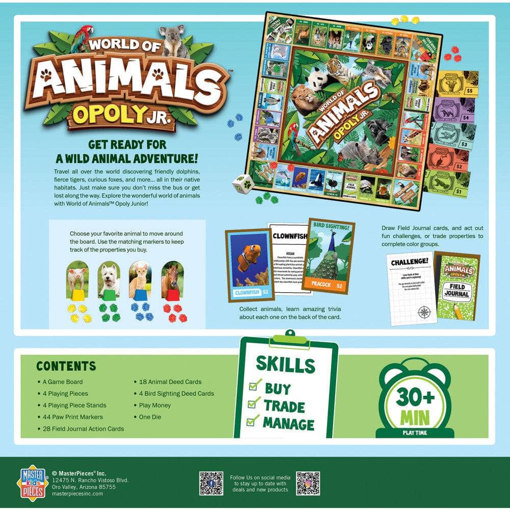 World of Animals Opoly Junior - Image 3