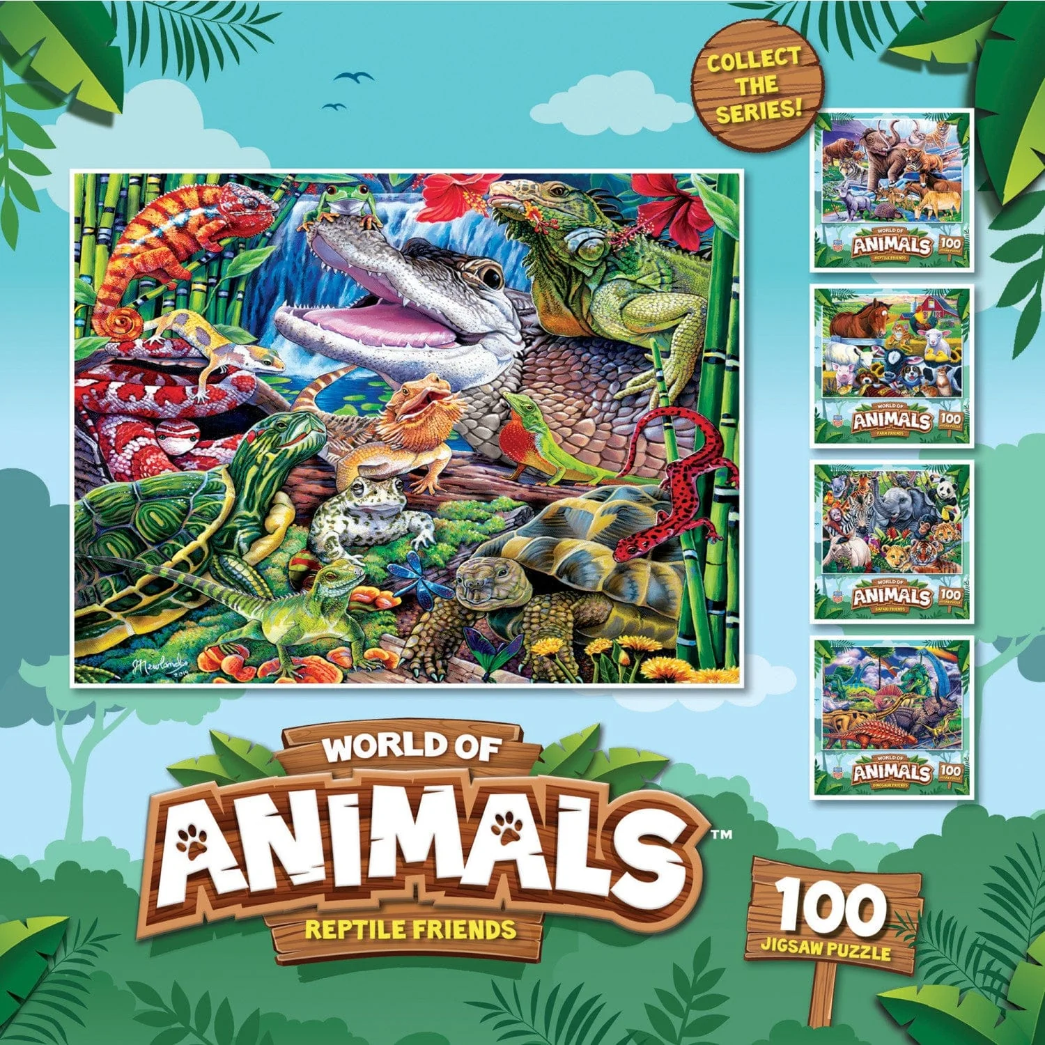 World of Animals - Reptile Friends 100 Piece Jigsaw Puzzle - Image 3