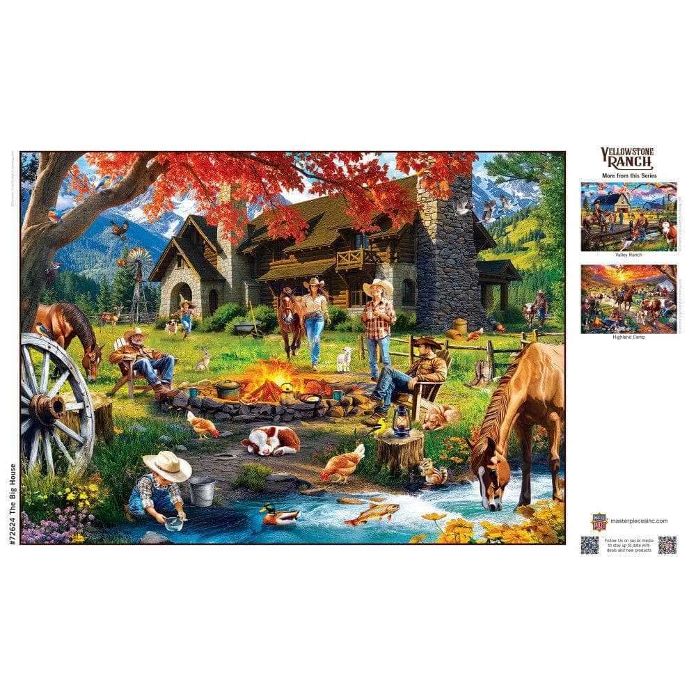 Yellowstone Ranch - The Big House 1000 Piece Jigsaw Puzzle - Image 4