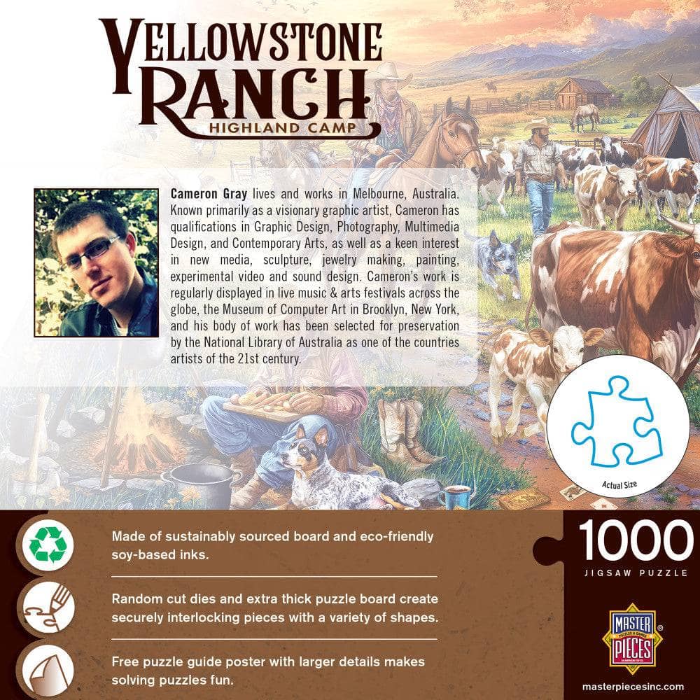 Yellowstone Ranch - Highland Camp 1000 Piece Jigsaw Puzzle - Image 3