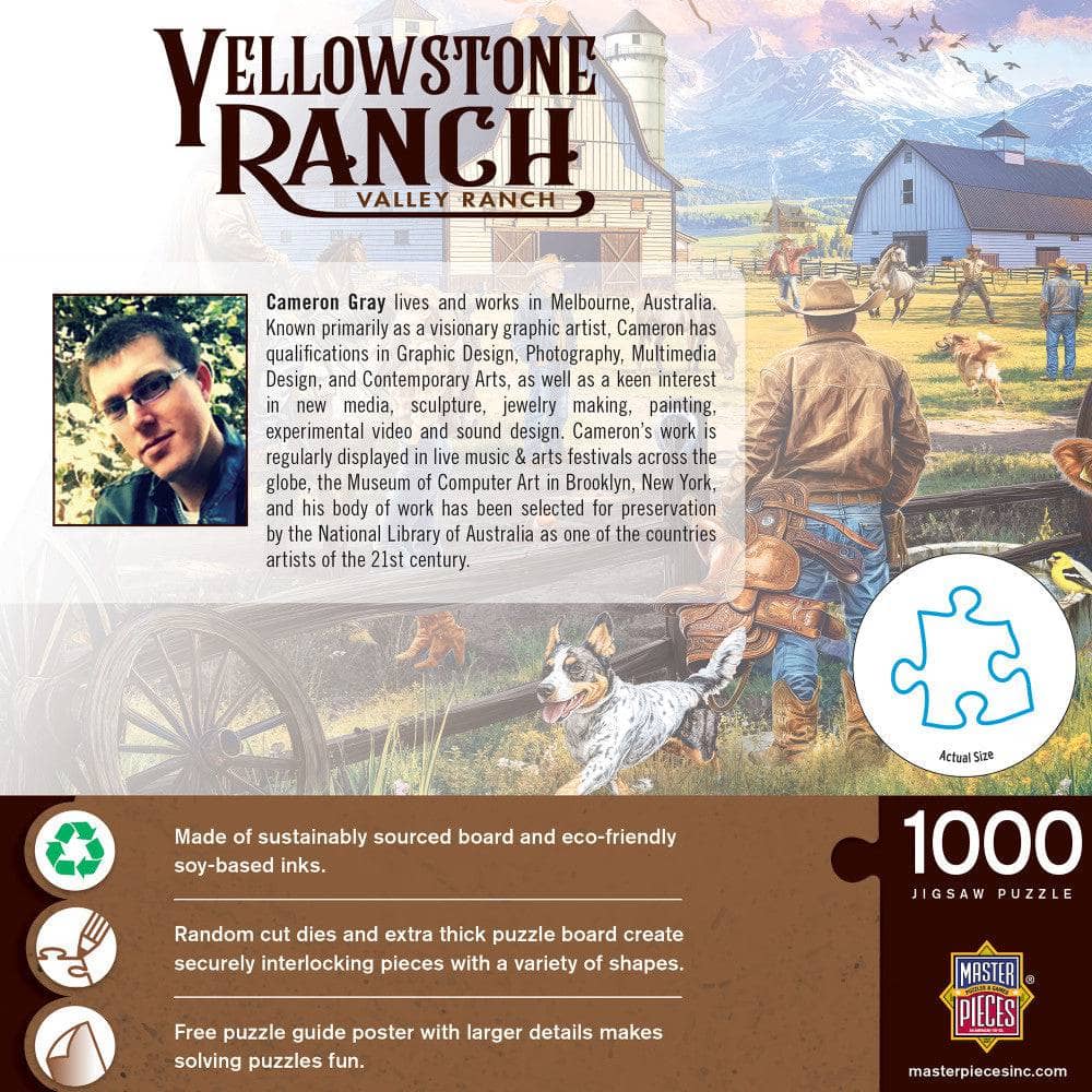 Yellowstone Ranch - Valley Ranch 1000 Piece Jigsaw Puzzle - Image 3