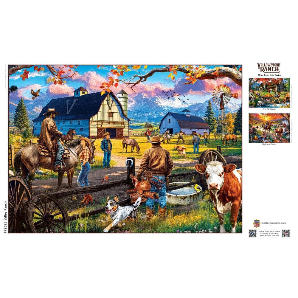 Yellowstone Ranch - Valley Ranch 1000 Piece Jigsaw Puzzle - Image 4